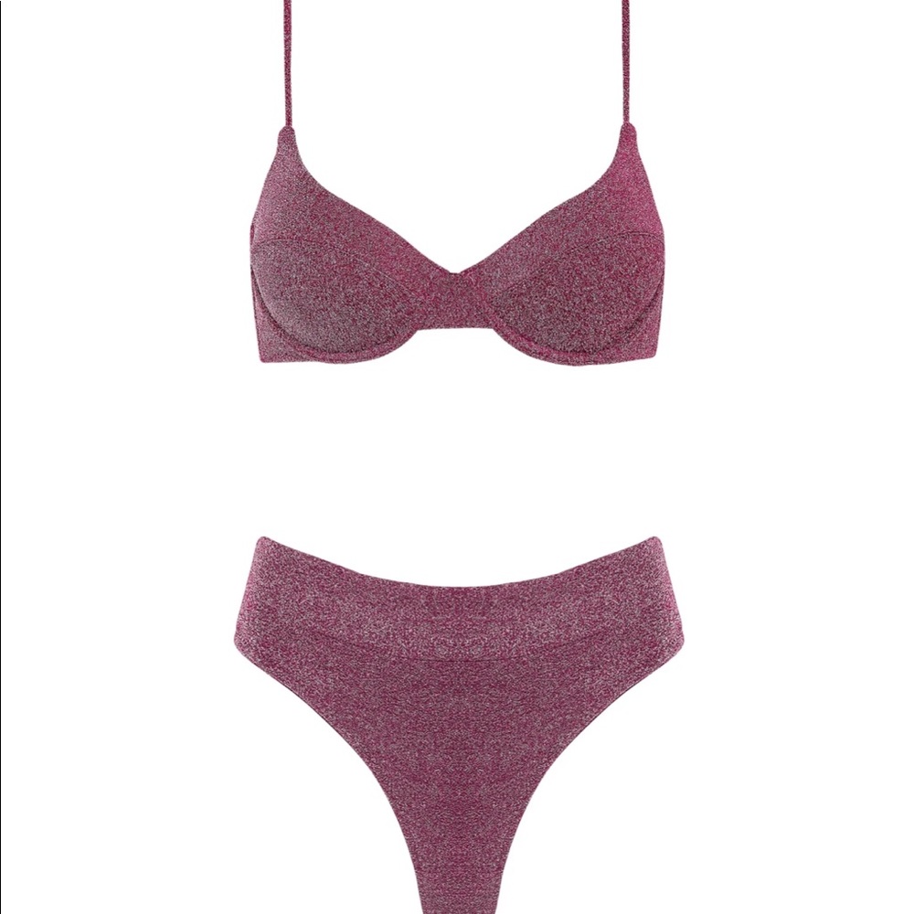 Triangl Bikini Macia Grape Sparkle Small highwaist